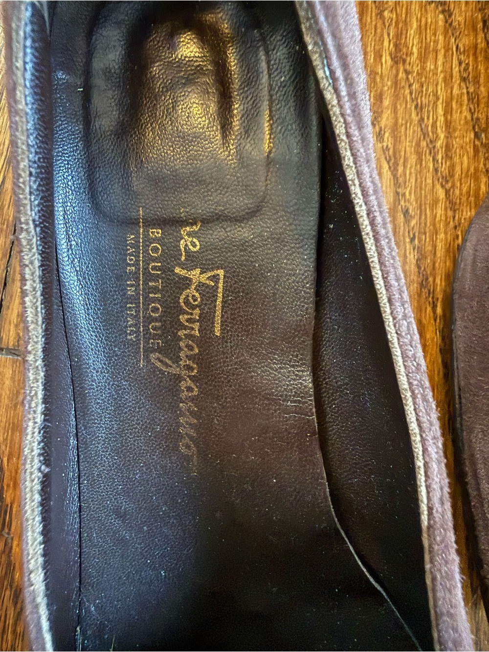 Salvatore Ferragamo Dark Brown Suede Tassel Loafers - Picture 4 of 7